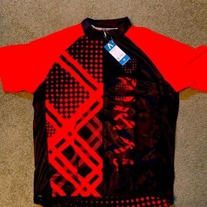 MEN’S XL CYCLING Jersey. Red/Black Power Colors